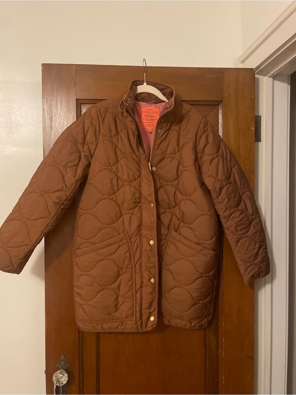 J. Crew Quilted Cacoon Puffer Coat - Picture 2 of 3